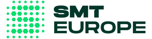 SMT Europe logosu, yeşil altıgen desenli marka amblemi
