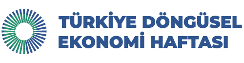 Türkiye Döngüsel Ekonomi Haftası etkinliğinin yeşil mavi dairesel logosu